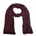 Designer Cotton Checkered Stole - Maroon